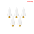 Miniatyrbilde 1 av 8: 5 stk Utskiftbare spikerprikkervoks Blyanthodeperler Rhinestones White onesize