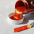 Miniatyrbild 8 av 8: 100 ml guldfärg metallisk akrylfärg Red onesize