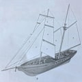 Miniatyrbillede 4 af 5: 1:70 New Port Wooden Sejlbåd Model DIY Kit Skibssamling D Color onesize