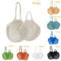 Miniatyrbillede 3 af 5: Genanvendelige købmandsvarer Tasker Bomuld Mesh streng Nettote Bag F Red B