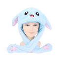Miniatyrbilde 5 av 5: Kvinners Movable Bunny Ears Hats With Lights Girls Winter Plysj Multicolor G