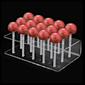Miniatyrbillede 3 af 5: Kage Lolli Holder Akryl Display Stand 15 Huller Slikholder de Transparent