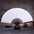 Miniatyrbillede 8 af 8: Stil Håndholdt Fan Blank Silke Cloth Folde Fan Party Bryllup Red 8inch