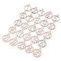 Miniatyrbillede 5 af 5: 50 STK 1-25 Antal Træ Julekalender Tags Gaveæske Wrappi Wood color 50pcs