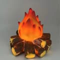 Flammefri peislys med tredesign og kull-LED-glød for stuen