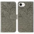 Etui til iPhone 16e Blonder Blomster PU-skinn Flip Lommebokdeksel