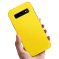 Deksler / Mobildeksel til Samsung Galaxy S10 - Gul Yellow yellow