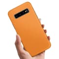Deksler / Mobildeksel til Samsung Galaxy S10e - Oransje Orange orange