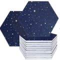 12-pack Stjärnhimmel Hexagon Akustikpaneler, Ljudisolerande Vaddering, Ljudabsorberande Panel för Studio Akustisk Behandling