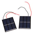 2 stk. 1,5V 400mA 80x60mm Mikro-Mini Solceller til Solpaneler