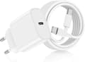 Fast USB-C Charger for iPhone 17/16/15, USB-C Fast Charging Adapter with 2m USB-C Cable, Compatible with iPhone 17/16/15 Pro, Pro Max