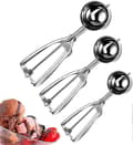 Glass Ice Cream Scoop Set 3 st -Z