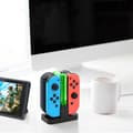 Miniatyrbillede 5 af 5: Controller Oplader Dock Kompatibel med Nintendo Switch til Joycons med USB Type-C Opladerkabel