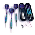 Stålspets Dartset, 3-pack Professionella Dart med 6 Premium Aluminium Skaft