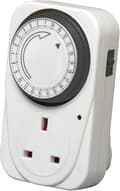 24-timmars Segment Timer Switch - Energisparplugg Standardstorlek - Programmerbar Tidskontroller