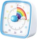 60 Minuters Visuell Timer för Barn, Visuell Nedräkningstimer Klocka Barntimer, Pomodoro Timer med 'Regnbågs' Mönsterdesign