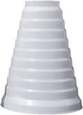 Universell reducerare för ventilationssystem, diameter 80/200 mm, PVC-reducerare, ventilation av runda rör med utsugsfläktar för HVAC-system.