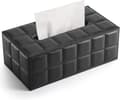 Rektangulär Tissue Box i Läder (Svart)