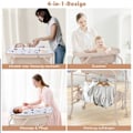 Miniatyrbillede 4 af 5: Puslebord med badekar Bærbart puslebord med PVC-pude 86 x 50 x 100 cm beige
