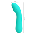 Miniatyrbillede 7 af 10: Pretty Love - Cetus genopladelig Vibrator Aqua Green