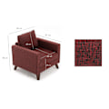 Miniatyrbillede 9 af 9: 1-sædet Sofa Bella Lænestol - Claret Rød