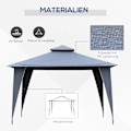 Pikkukuva 5 / 10: Pavilion Party Teltta Double Roof 3.45X3.45X2.68M Metal Polyester Harmaa