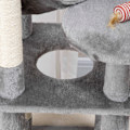 Pikkukuva 9 / 10: Cat Tree Kissan Raapimispylväs Cat Play Tower Kissa Kiipeily Puun Raapimispylväs Riippumatto Harmaa L40 X L40 X K132 Cm