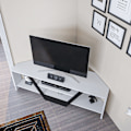 Miniatyrbillede 4 af 8: TV Stand Sares - Hvid, Sort
