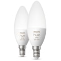 Miniatyrbillede 3 af 8: Hvid Farve Ambiance E14 Krone 470 lm 2-pak