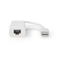 Miniatyrbillede 2 af 4: USB-netværksadapter | USB 2.0 | 100 Mbps | USB-A Han | RJ45 Hun | 0.20 m | Runde | Guldplateret / Nikkelplateret | Kobber | Hvid | Box
