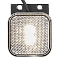 Miniatyrbillede 6 af 7: Forreste positionslygte 12/24V hvid 65 x 65 mm LED med holder