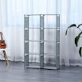 Miniatyrbillede 5 af 5: Herzberg 8-lags multifunktions bogreol og opbevaringsstativ - 85x125 cm sort