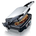 Miniatyrbillede 4 af 7: Panini / Bordgrill 1600W Sort / Rustfrit stål tophus