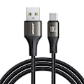 Miniatyrbillede 1 af 9: Light-Speed ​​Series USB-A - USB-C hurtig overførselskabel 100W 1,2m sort