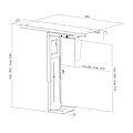 Miniatyrbillede 8 af 8: Computerholder til bord justerbar