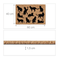 Miniatyrbillede 4 af 7: Dørmåtte kokosfiber sorte katte