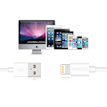 Pikkukuva 4 / 9: USB-A - Lightning MFI -kaapeli 1,8 m sertifioitu valkoinen