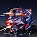 Pikkukuva 4 / 7: Punottu DisplayPort - HDMI 4K 60Hz -kaapeli, 1 m, harmaa