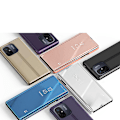 Pikkukuva 4 / 8: Kiiltävä läppäkotelo Xiaomi Redmi 11A / Poco C55 / Redmi 12C Clear View Case Mustalle