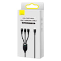 Pikkukuva 5 / 9: Flash Series II USB-C-kaapeli Iphone Lightning microUSB 100W 1,5m musta