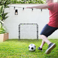 Miniatyrbillede 2 af 10: Football Rebounder Kickback Goal Rebound Wall Net Dobbeltsidet Rebound Justerbar i 5 niveauer til fodboldtræning Stål Sort 100 x 95 x 90 cm