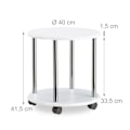 Miniatyrbillede 4 af 7: Sidebord kan rulles i 2 niveauer