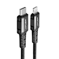 Miniatyrbillede 1 af 6: MFI kabel til iPhone USB-C - Lightning 30W 3A 1,2m sort