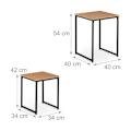 Miniatyrbillede 4 af 7: Sidebord sæt med 2 stk