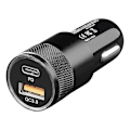 Miniatyrbillede 1 af 6: USB lynoplader type A + C 2-vejs 12/24V 3100mA