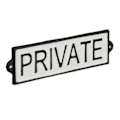 Miniatyrbillede 1 af 6: Privat skilt "Privat"