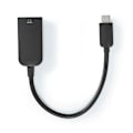 Pikkukuva 3 / 3: USB-C™ Sovitin | USB 3.2 Gen 1 | USB-C™ Uros | HDMI naaras | 4K@60Hz | 0.20 m | Pyöreä | Niklattu | PVC | Musta | Laatikko
