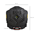 Miniatyrbillede 4 af 10: Elektronisk Dartskive Med Dør Inkl. 4 Led 216 Spil 12 Pile Op Til 8 Spillere Abs + Pp 49 X 54,6 X 5,5 Cm.