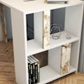 Miniatyrbillede 4 af 6: Arbejdsbord Lima - hvid marmor