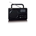 Miniatyrbillede 7 af 8: MPR-035BK Kompakt bærbar FM-radio med LCD-skærm Sort